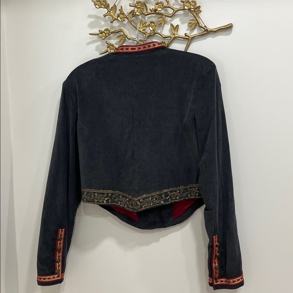 Free People Antique Ocean Embroidered Blazer - Picture 2 of 6